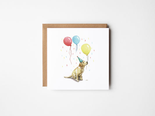 Birthday Balloons Greeting Card